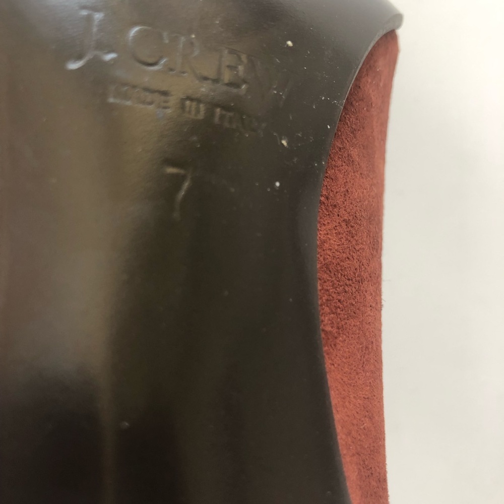 J Crew Suede Chestnut Heels - Picture 6 of 8